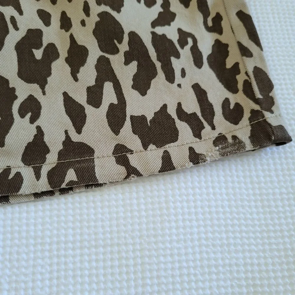 Kensie Jeans👖 Vintage Luxe Leopard🐆 Print Mini Skirt - NWT - Picture 7 of 16